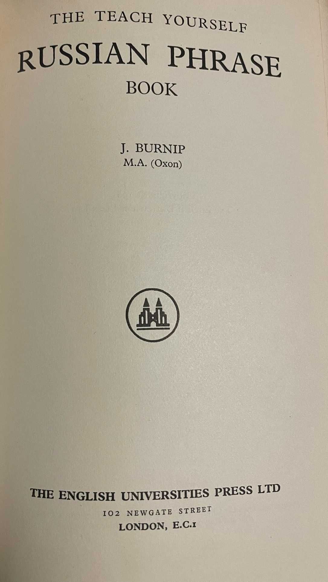 Livro “Russian Phrase Book” 1961