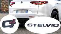 Alfa Romeo Stelvio Q4 - emblematy naklejki napisy