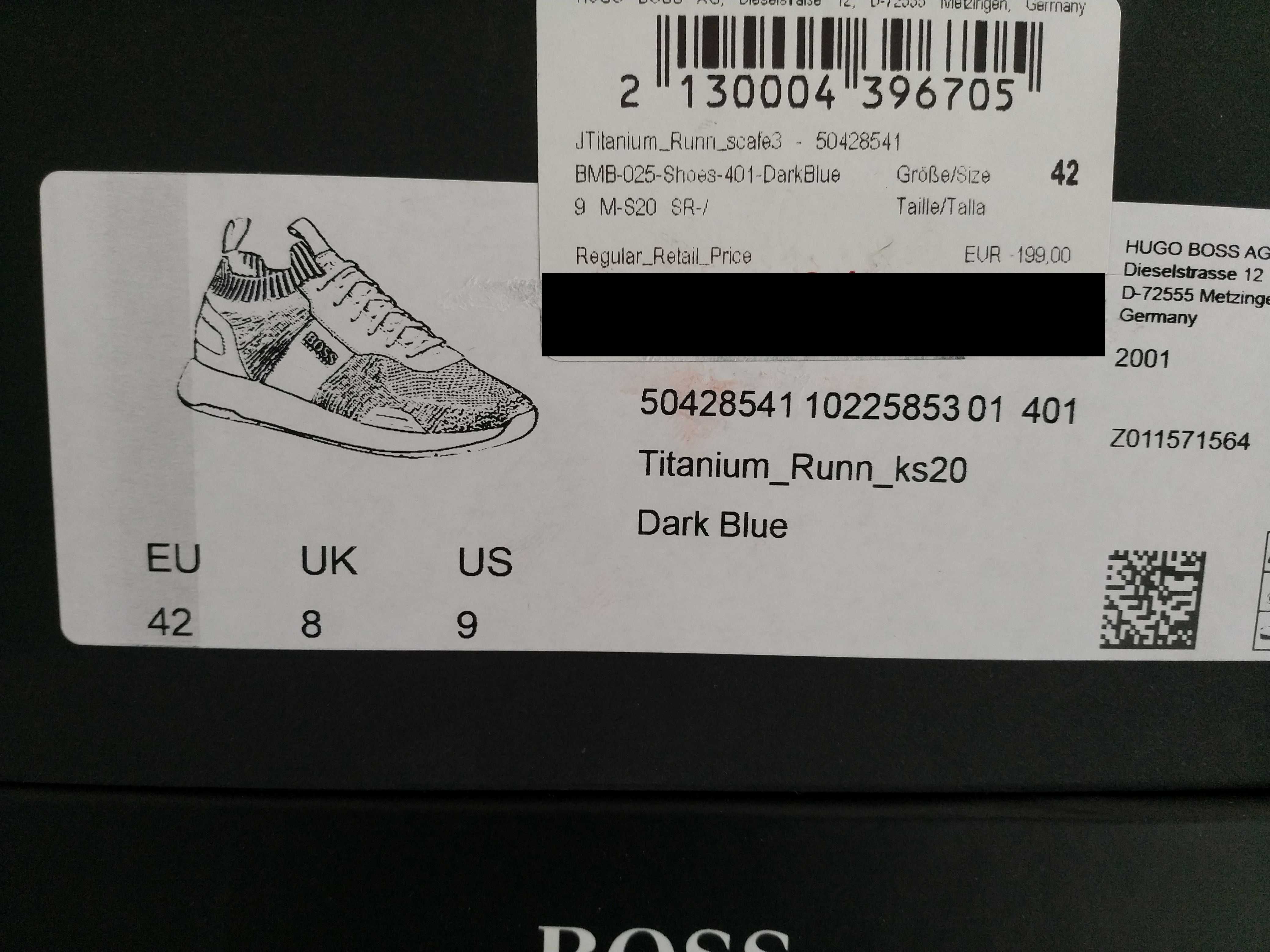 HUGO BOSS  buty sportowe rozmiar 42/43