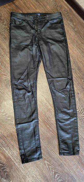 Женские кожаные штаны джинсы жіночі шкіряні джинси