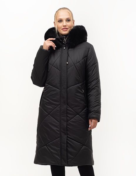 Женская удлинённая зимняя куртка пуховик больших размеров. 52-70р.