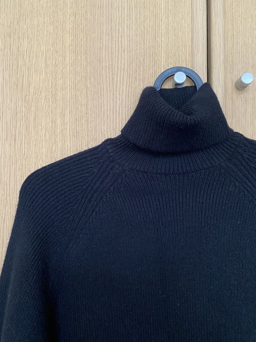 Sweter z golfem Zara 36 S czarny z wiązaniami