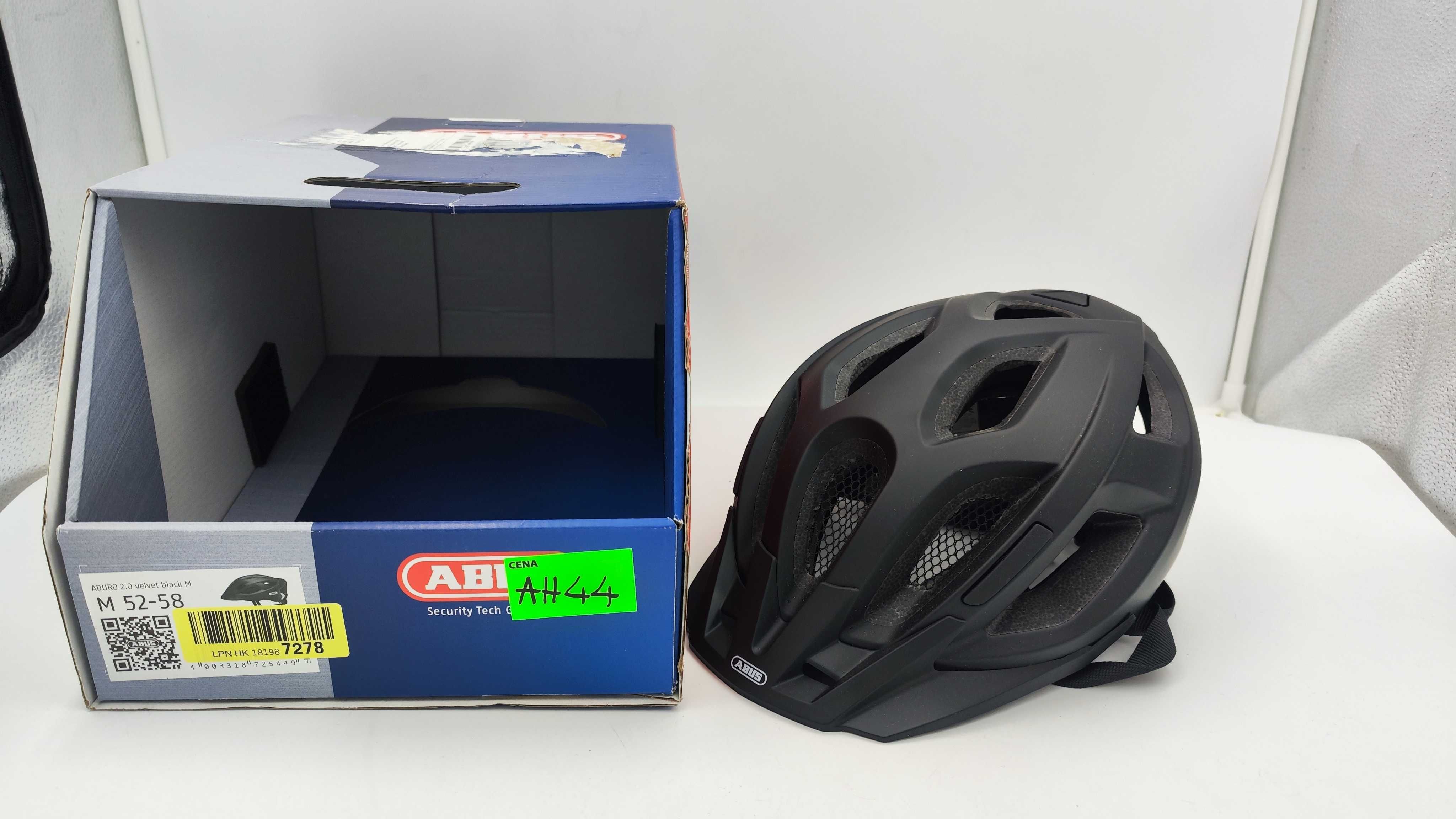 Kask Rowerowy Abus ADURO 2.0 velvet black kask M 52-58cm (AH44)