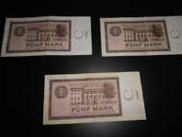 banknoty NRD 5 marek/zabytek