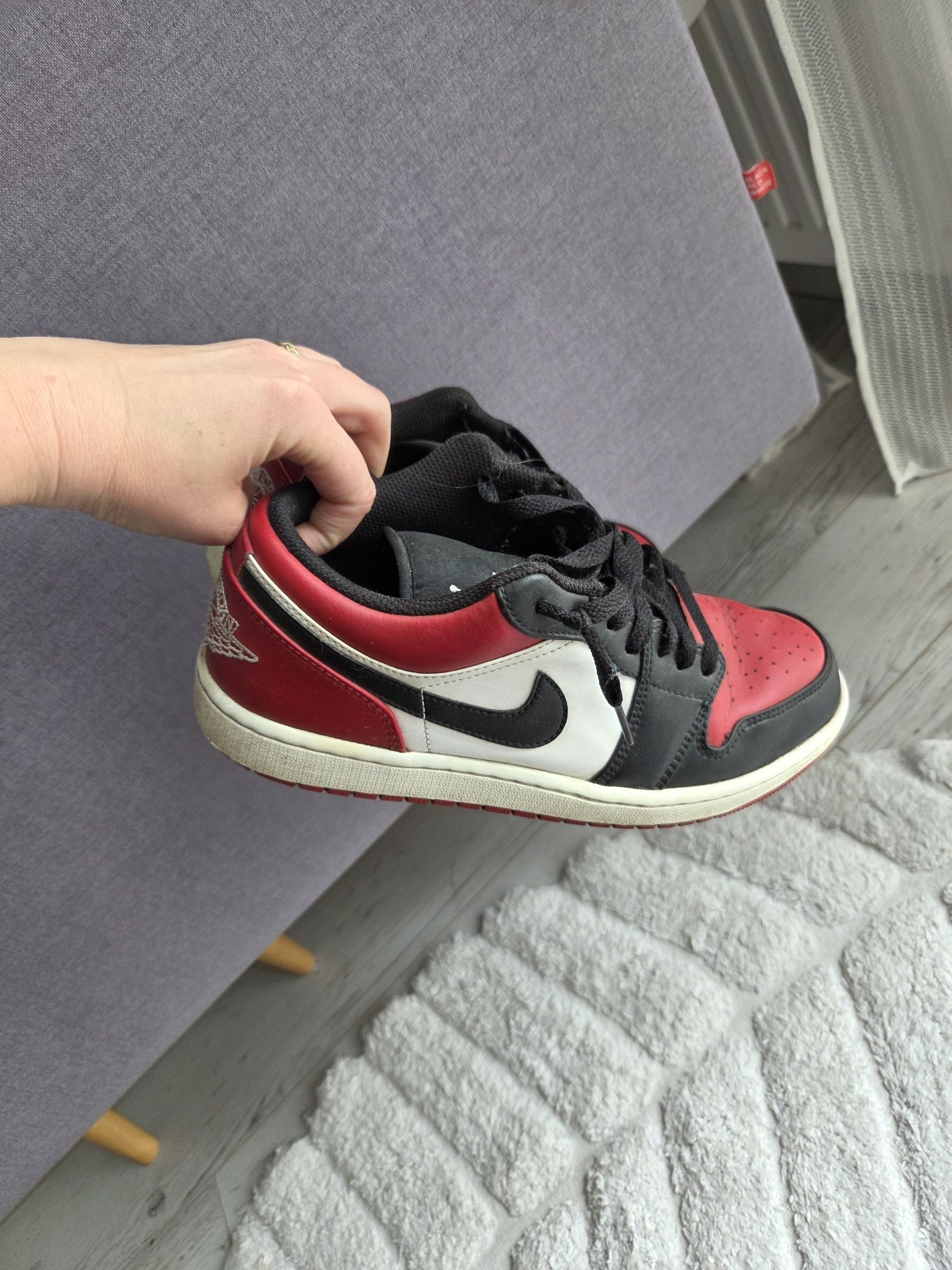 Nike jordan 1 low sneakersy 42 stan bdb czarne polecam
