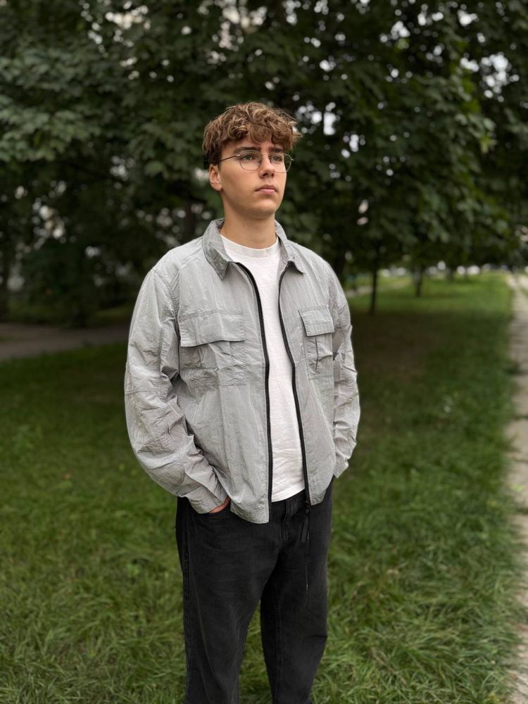 Куртка ветровка Stone Island серая