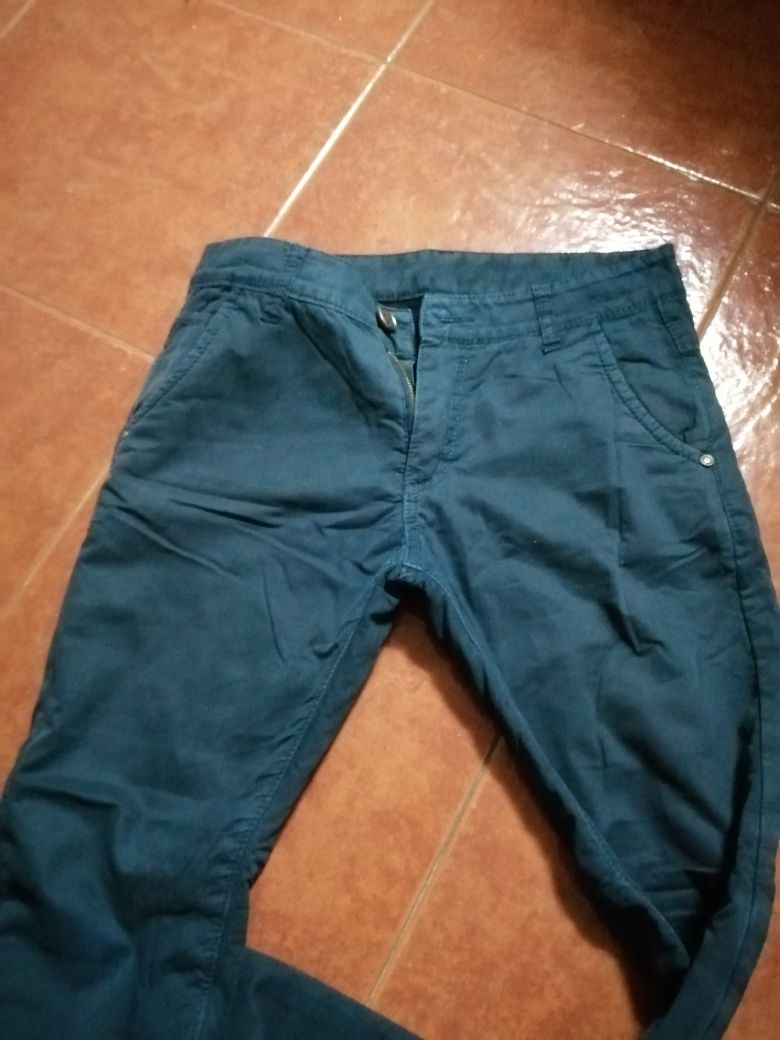 Calças cardadas, 12 anos, The blue period.