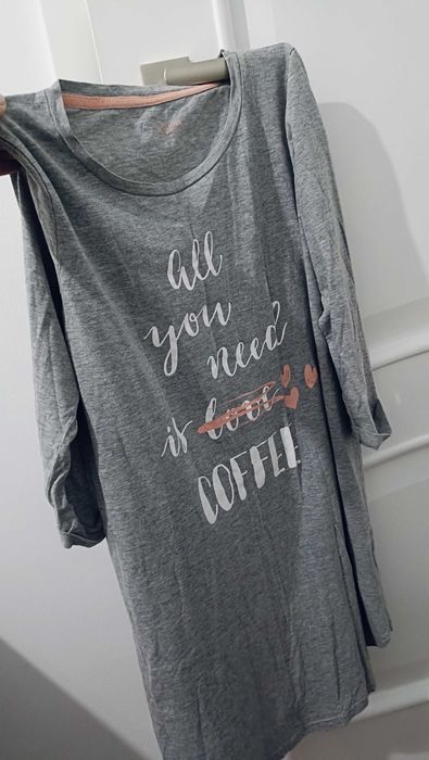 Koszula nocna szara S Tom&Rose