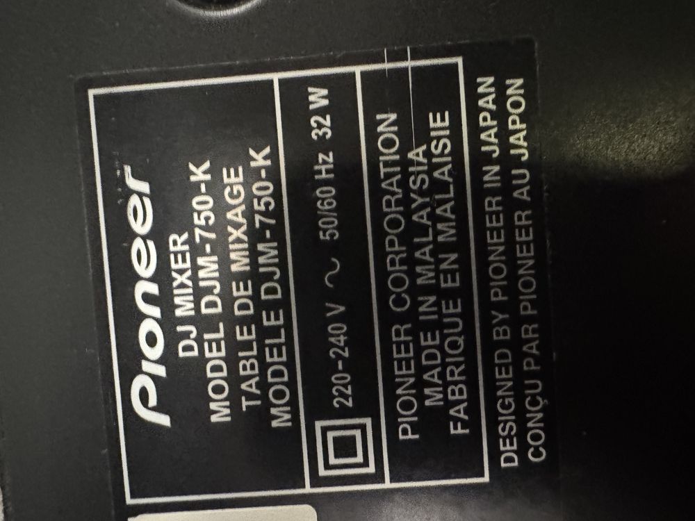 Pionner DJM-750 k+2xPioneer CDJ 850