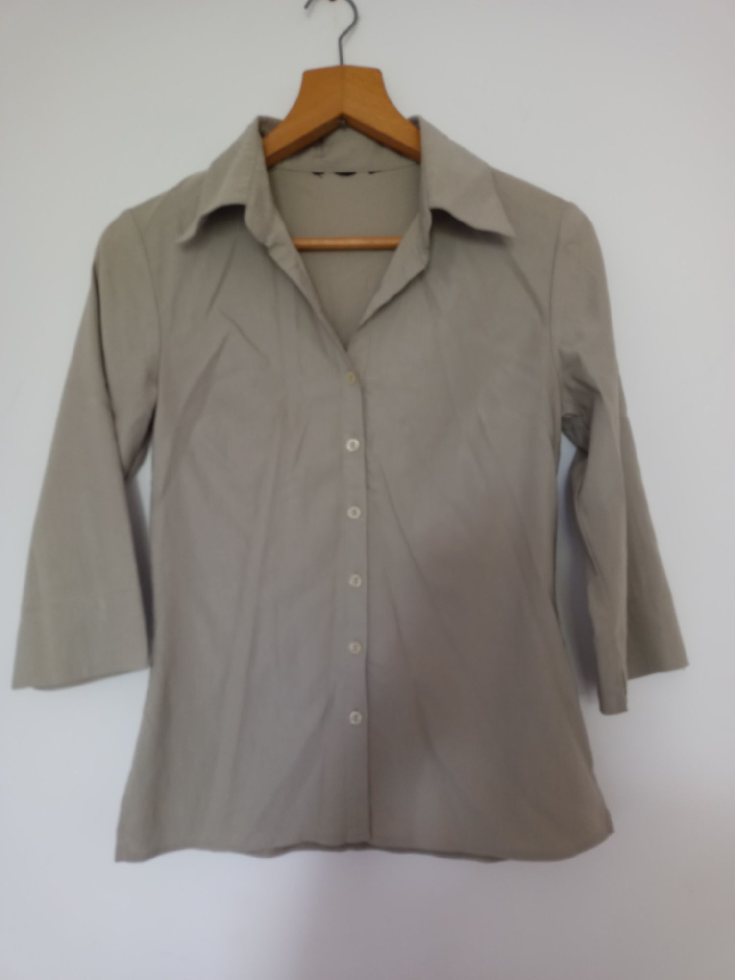 koszula khaki rękaw 3/4 XS S