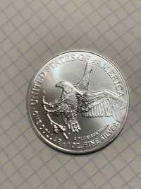 Лот 3 монети 1 орел 2023 1 лист 2024 1 філармонія 2023 срібло інвестиц