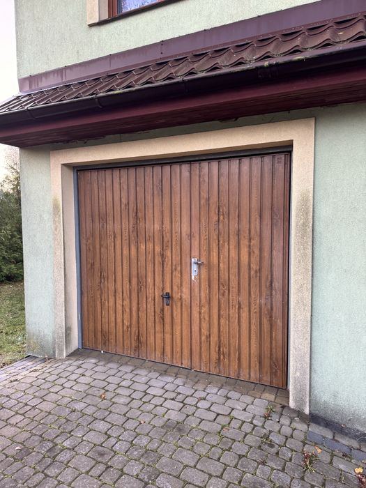 Brama garażowa Wiśniowski złoty dąb zdemontowana gotowa do odbioru