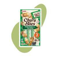 Inaba Churu Bites Chicken recipe wraps Tuna 3x10g