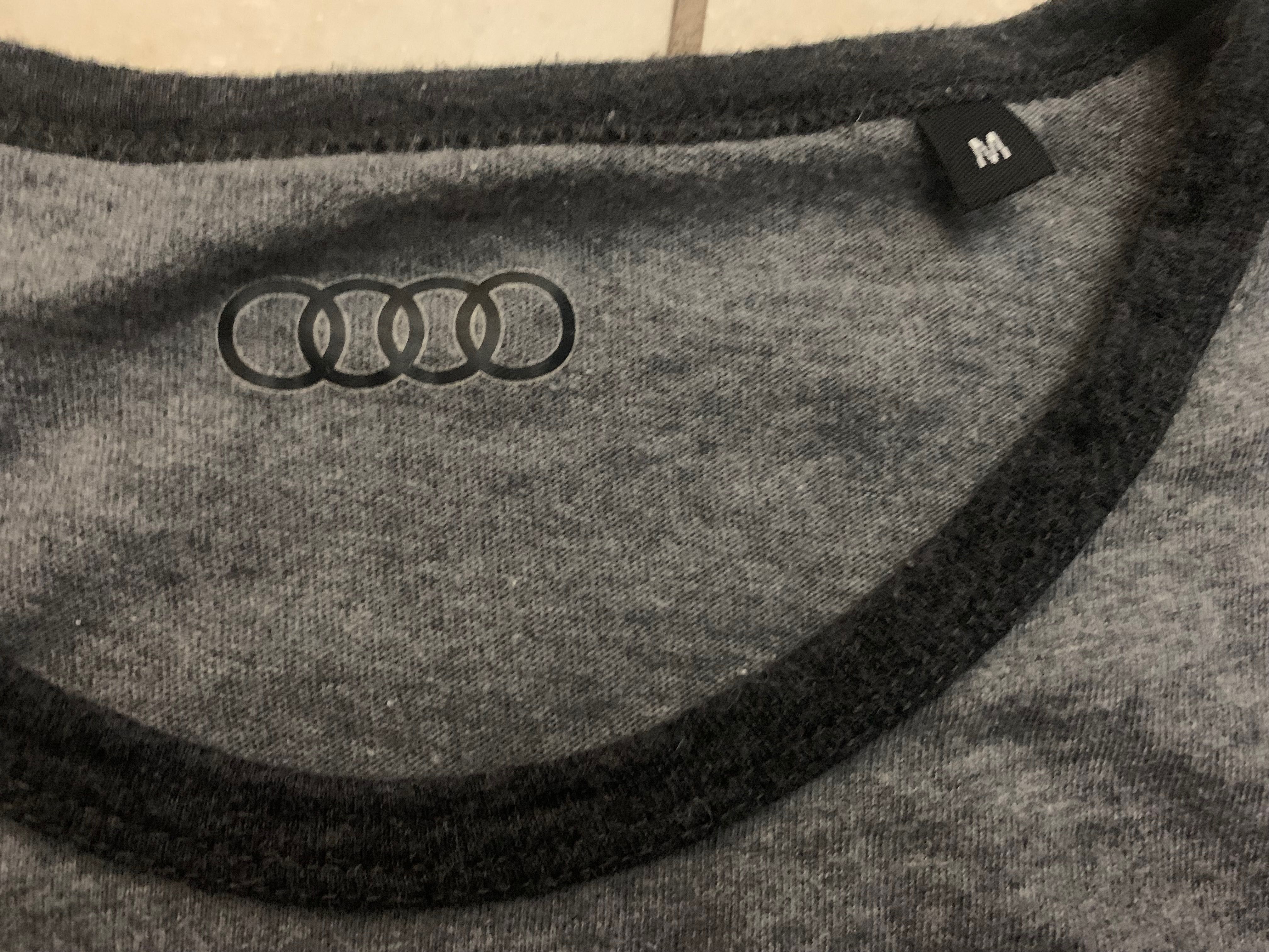 Audi Koszulka szara  męska T-shirt r. M  extra stan bawełna licencyjna