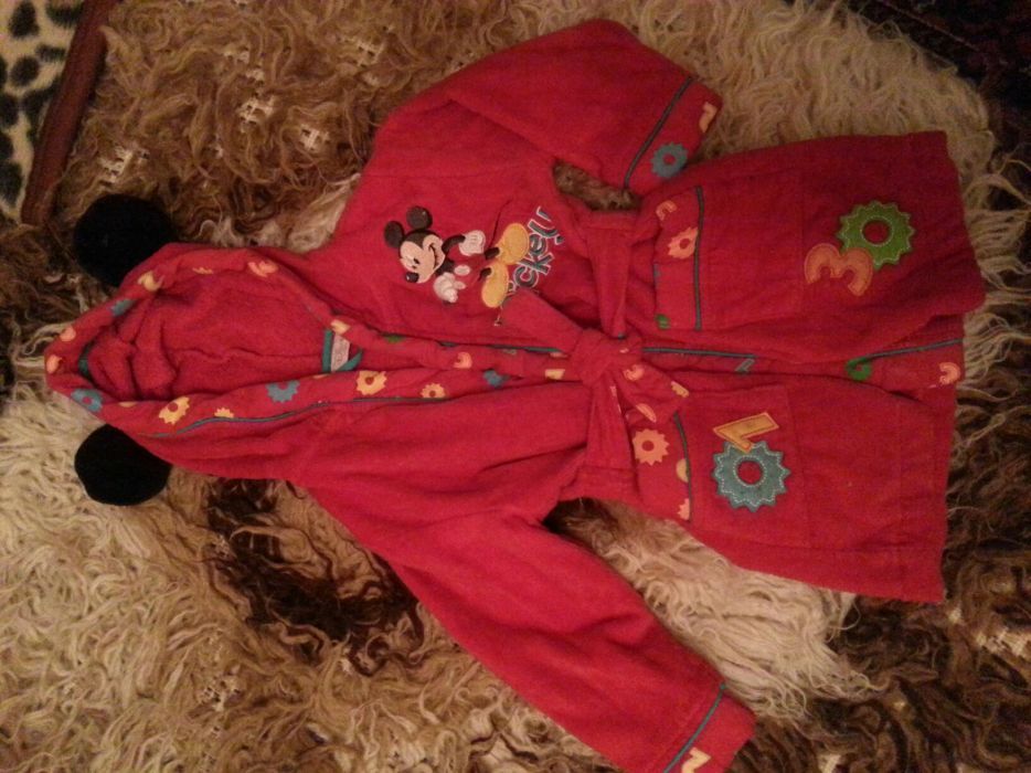 Szlafrok minnie Mickey 80 śliczny Disney dzieci