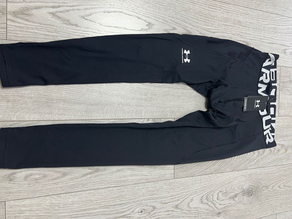 Чоловічі чорні термобрюки оригінал Under Armour розмір L