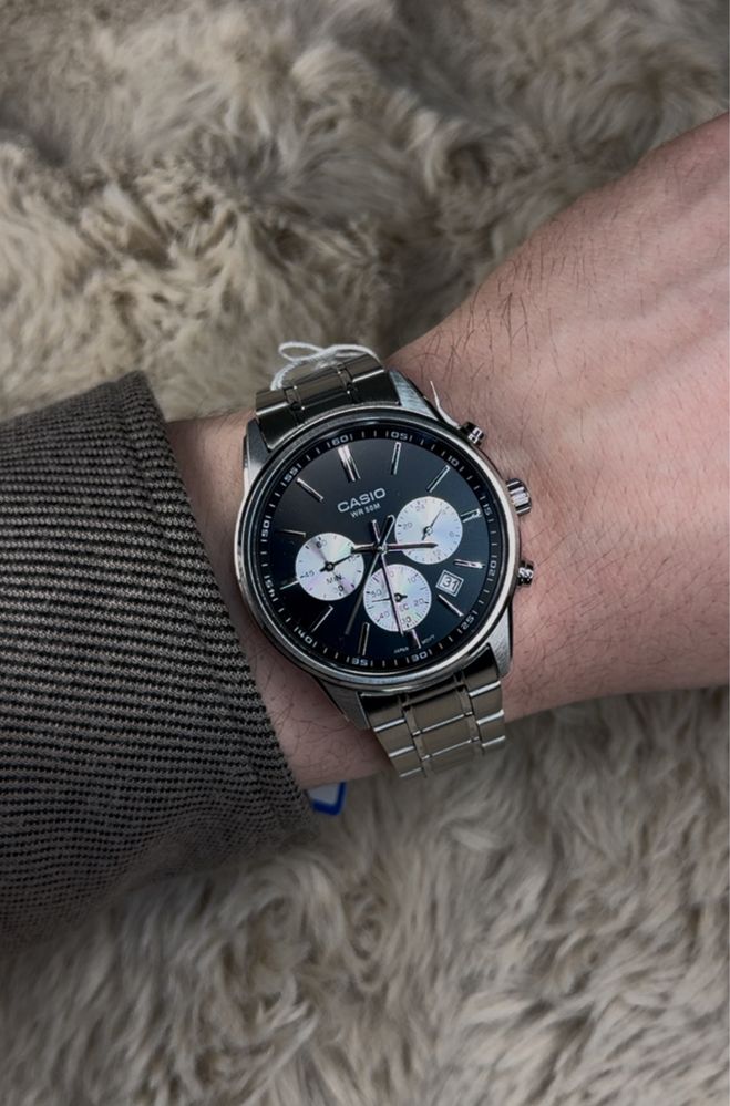 Чоловічий годинник Casio MTP-E515D-1A , оригінал мужские часы