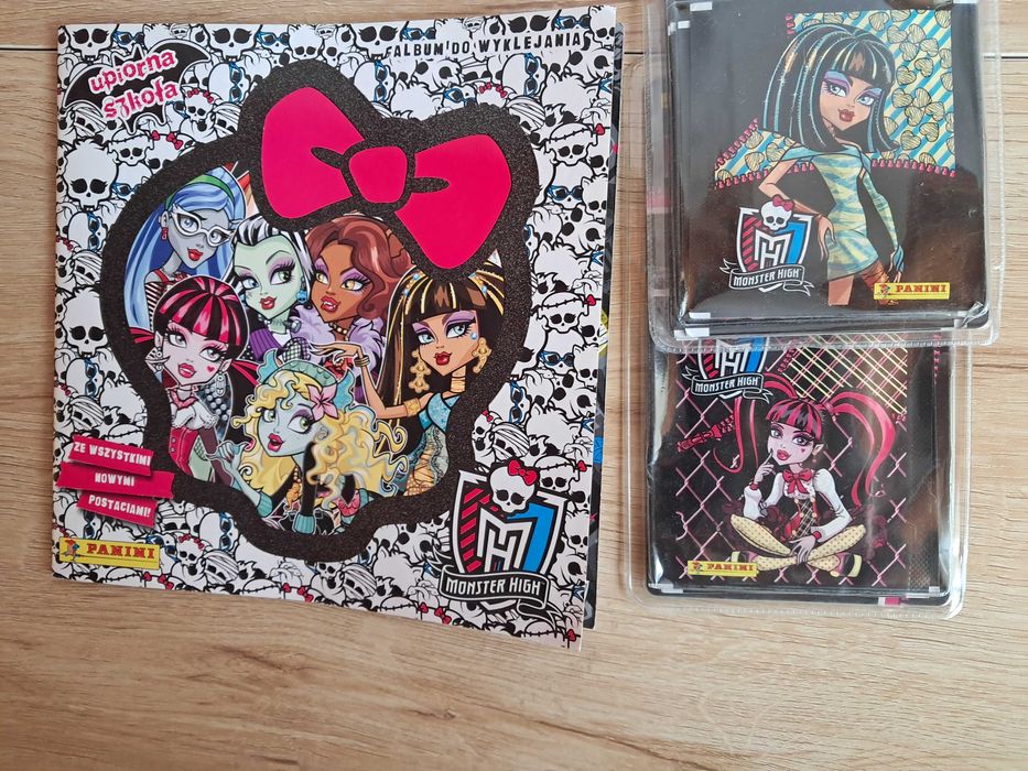 monster hight panini album i 50 naklejek kolekcjonerskie