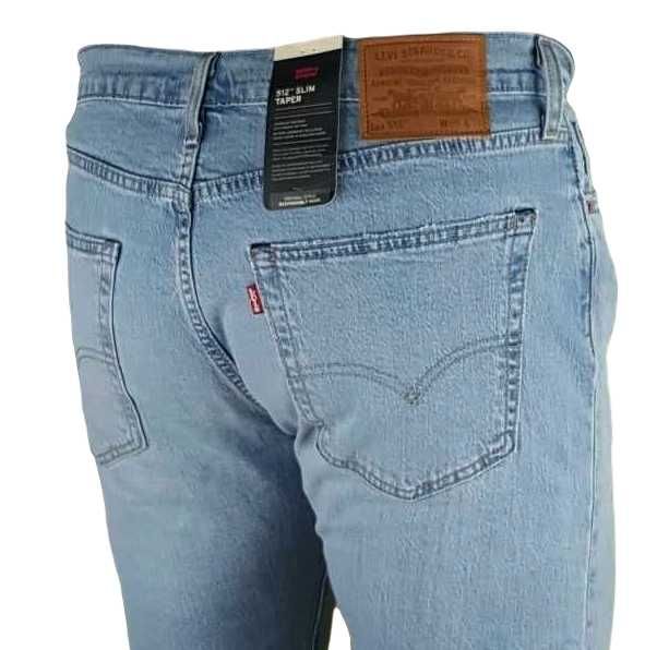 Męskie jeansy Levi's 512 - Slim Taper nowe oryg. jasne Levisy -W34/L34
