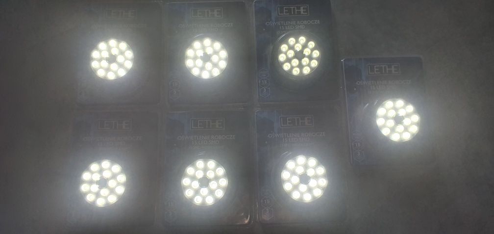 7 sztuk! LETHE oświetlenie robocze 15 LED SMD