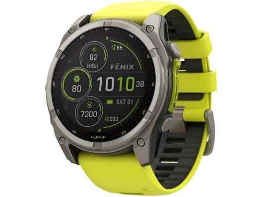 Garmin Fenix 8 51mm Solar Sapphire Titanium w. Amp Yellow/Graphite