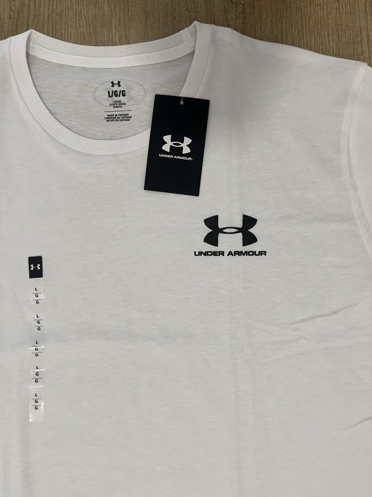 Koszulka Under Armour męska biała L – nowa z metką