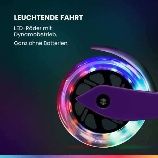 Fun Pro ONE Hulajnoga balansowa fioletowa LED 52-77 cm