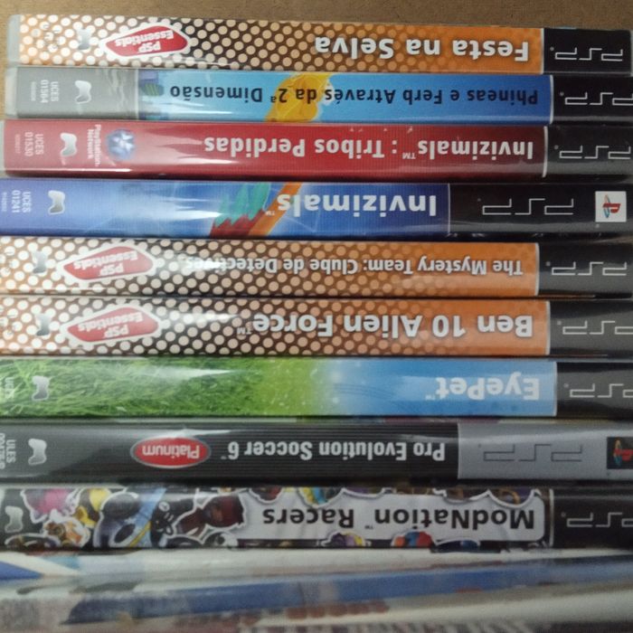 PSP jogos Harry Potter, Lego, Burnout, Spiderman, street fighter, Buzz