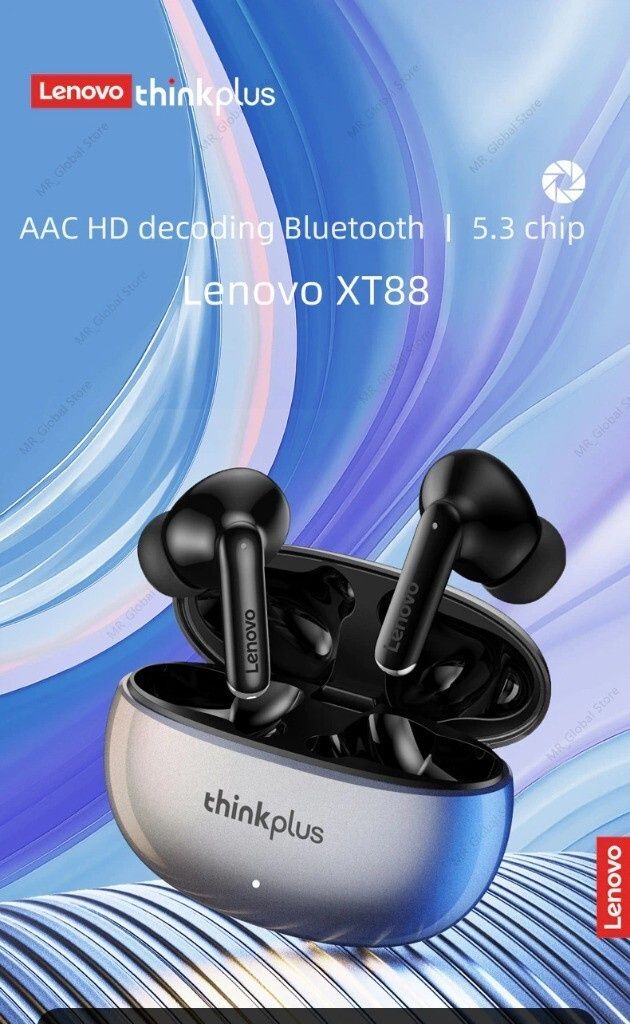 Słuchawki bezprzewodowe, Lenovo XT88, Thinkplus, Bluetooth 5.3