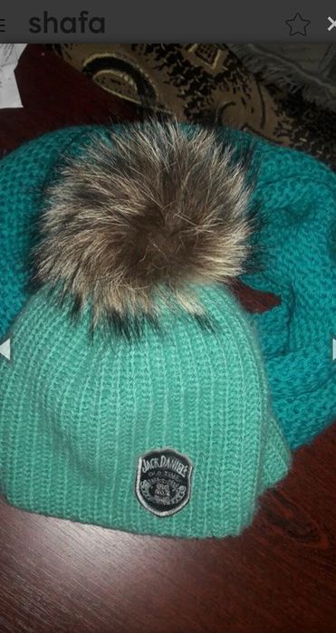 Шапочка двойная, снуд.