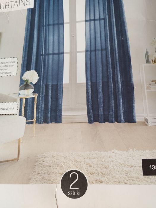 Zasłony 2sztuki 135x250