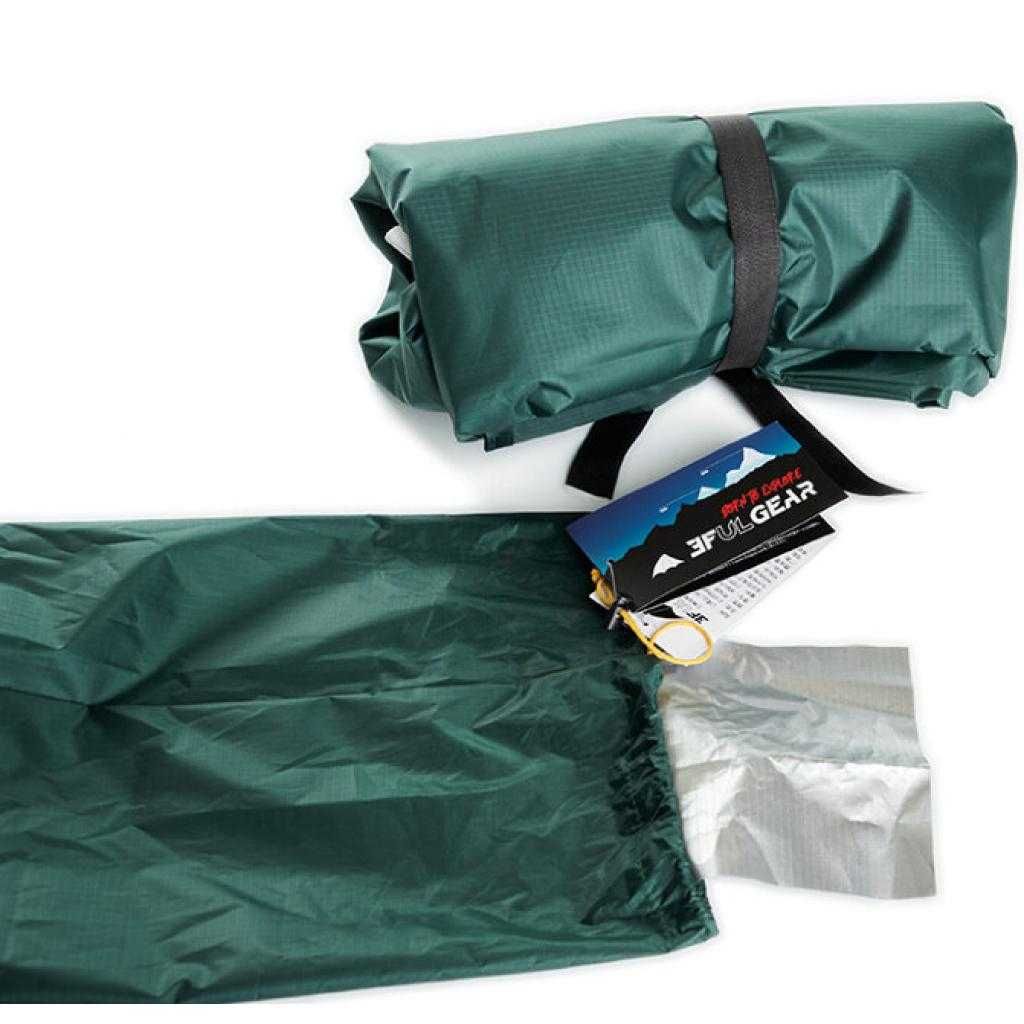 Tarp płachta biwakowa 4x3 m 15D Nylon 0,765 kg 4x3m 3F Ul Gear zielony