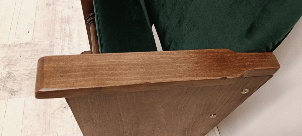fotel kinowy pojedynczy lata 70-te vintage design