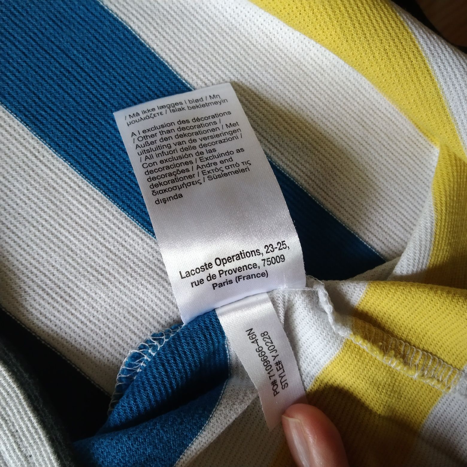 Koszulka chłopięca polo Lacoste rozm. 164