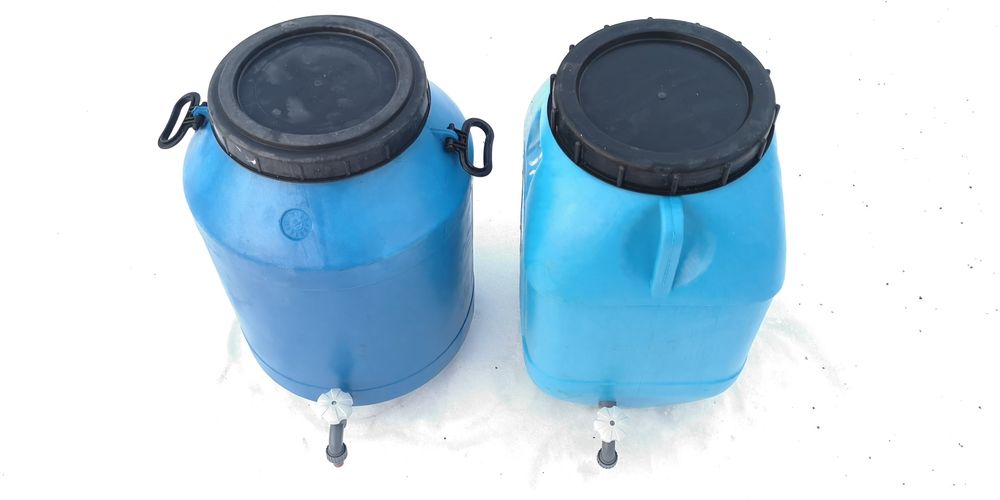 Beczki plastikowe 60 po spożywce do kiszenia kapusty, ogórków, na wodę