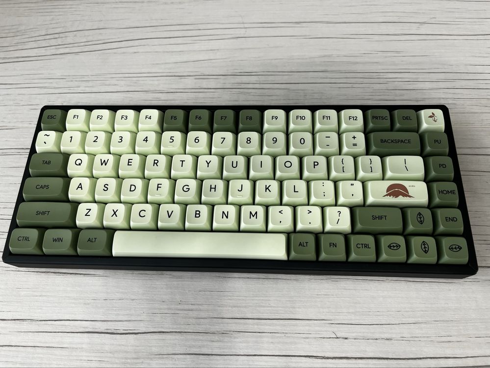 Keychron V2 (кастом+безпровод) зеленые keycups