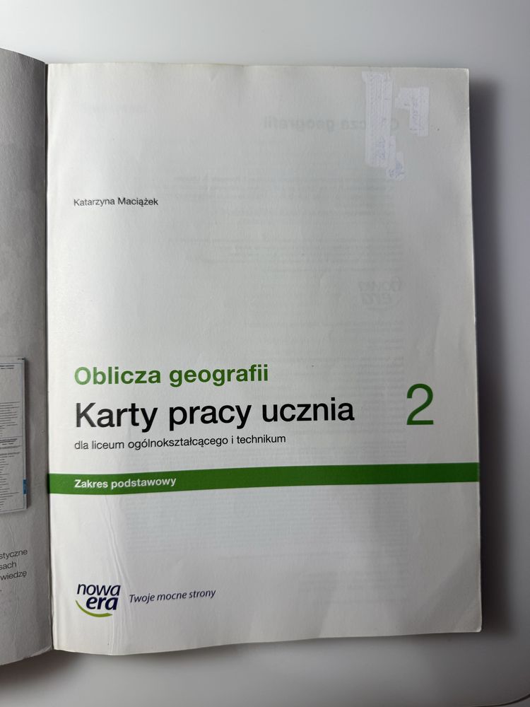 Karty Pracy Ucznia Oblicza Geografii 2 Nowa Era