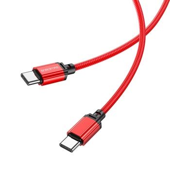Borofone Kabel BX87 Sharp - Typ C na Typ C - PD 60W 1 metr czerwony