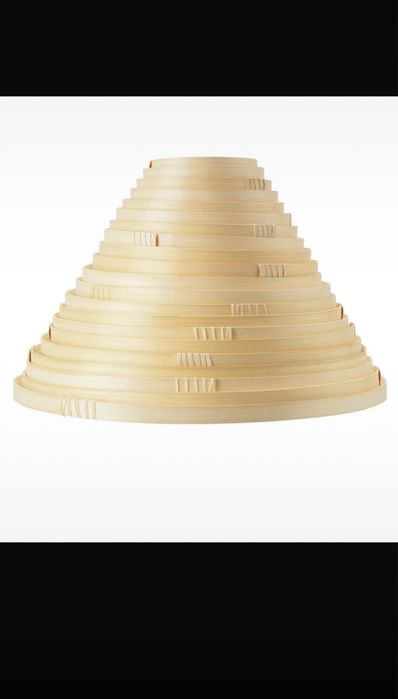 Klosz Ikea Ilsbo bambusowy 45 cm naturalny boho składany