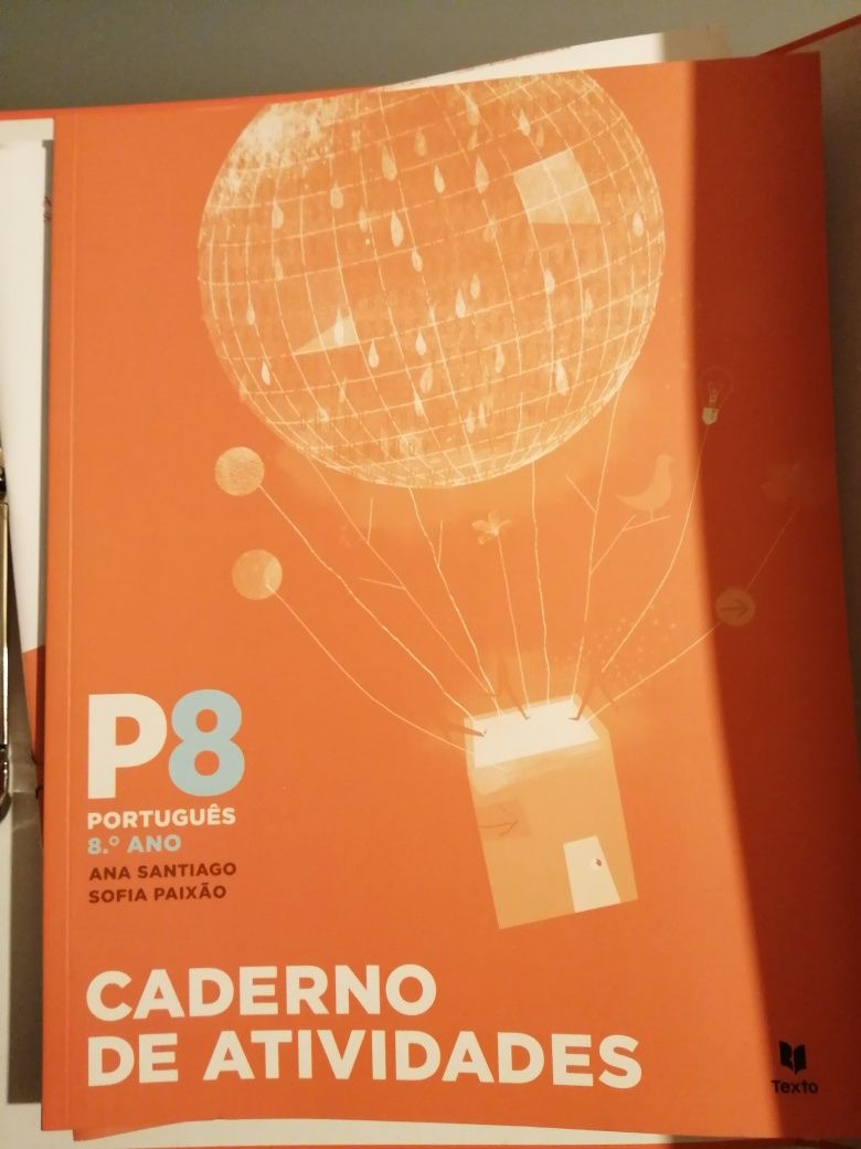 P8 - Português - 8º ano Manual Caderno de atividades Dossier do Prof.