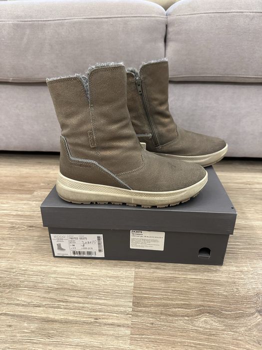 Сапожки подростковые/женские Ecco Solice (металлик) 36