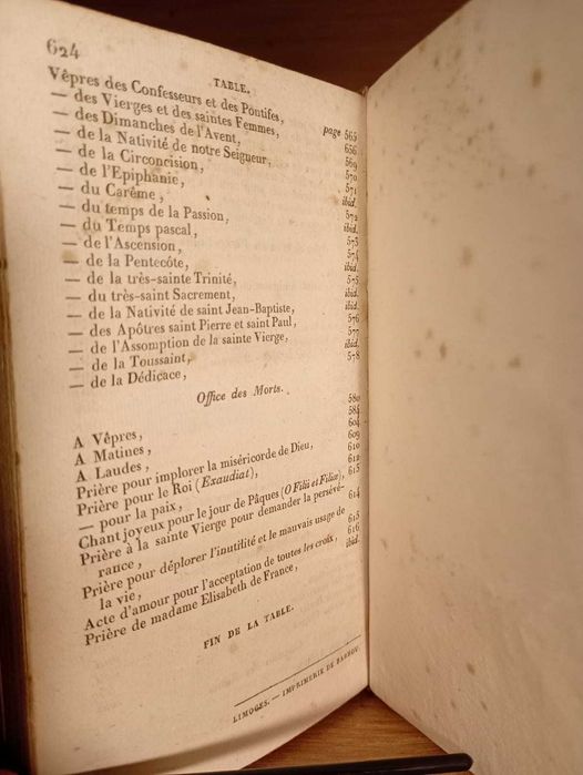 Stara Książka 1831 Modlitewnik do Użytku Urszulanek - Łacina