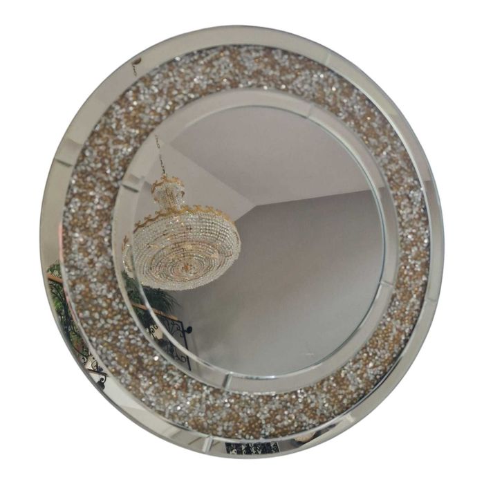 Lustro glamour okragłe 60 cm