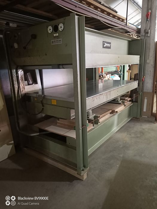 Prasa półkowa JOOS hydrauliczna grzana do forniru fornirowania 250x125