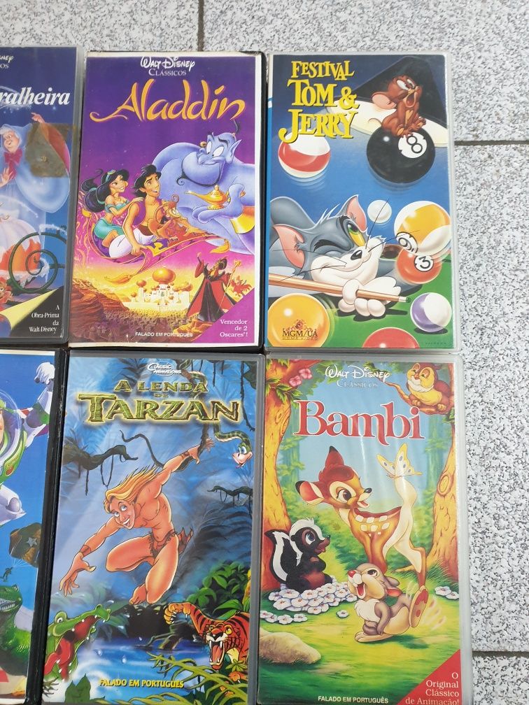 Cassetes VHS animação