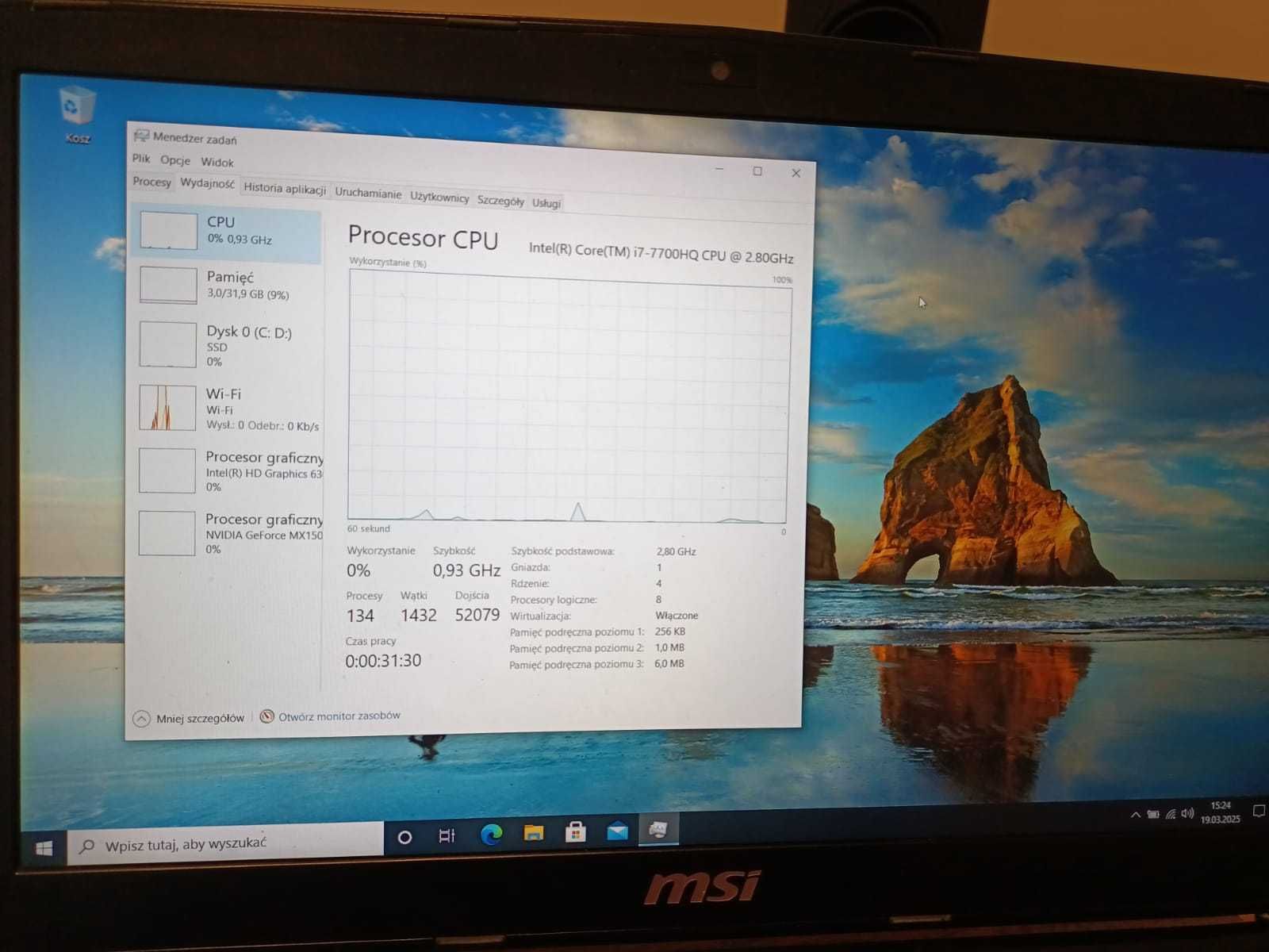 Laptop Gamingowy MSI GV62 7RC - [Intel Core i7, 32GB DDR, 15,6']