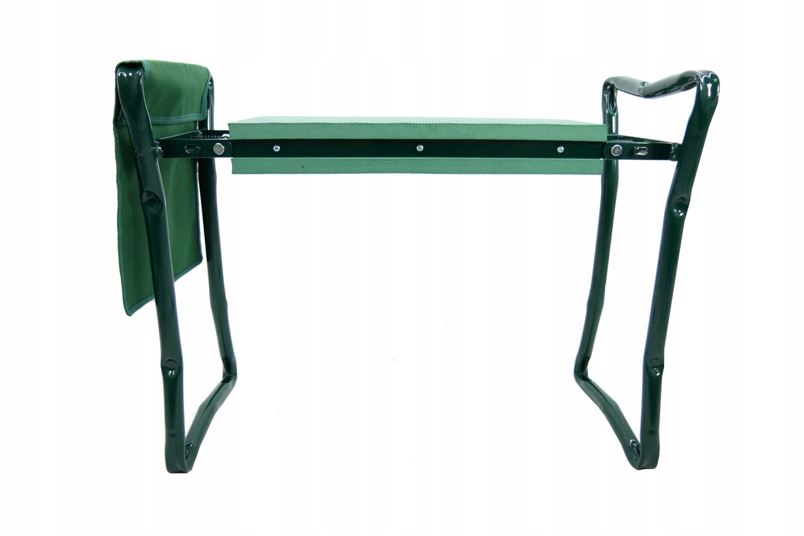 TABORET KLĘCZNIK ogrodowy zielony ławka 3w1 59x27,5x49 CM GWI3632