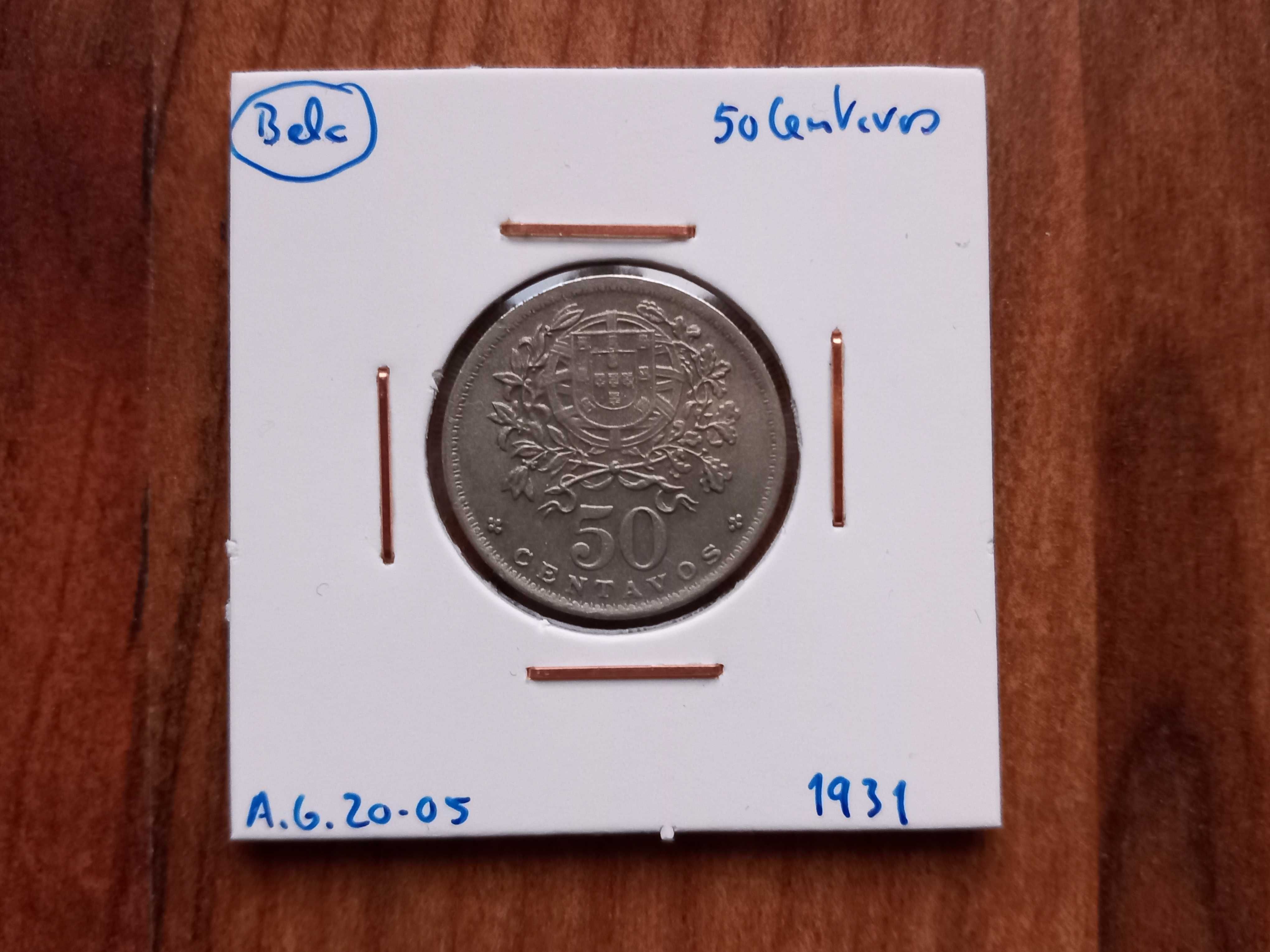Moeda 50 Centavos 1931 - Bela!!!
