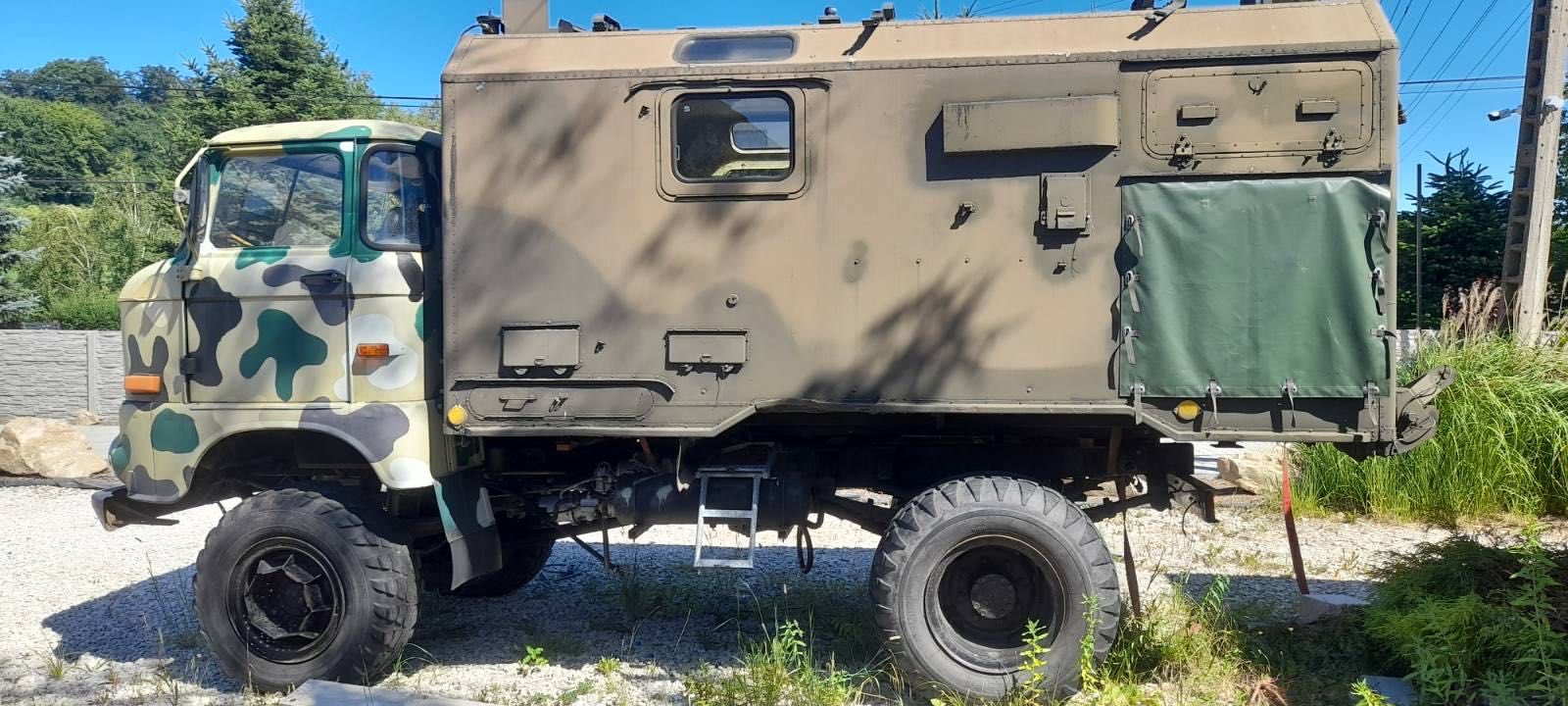 Ifa z wojskową zabudową - idealna baza pod kamper