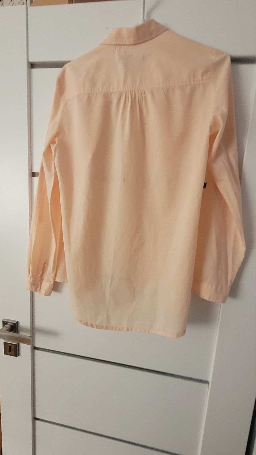 Bawełniana koszula-bluzka  łososiowa RESERVED 36